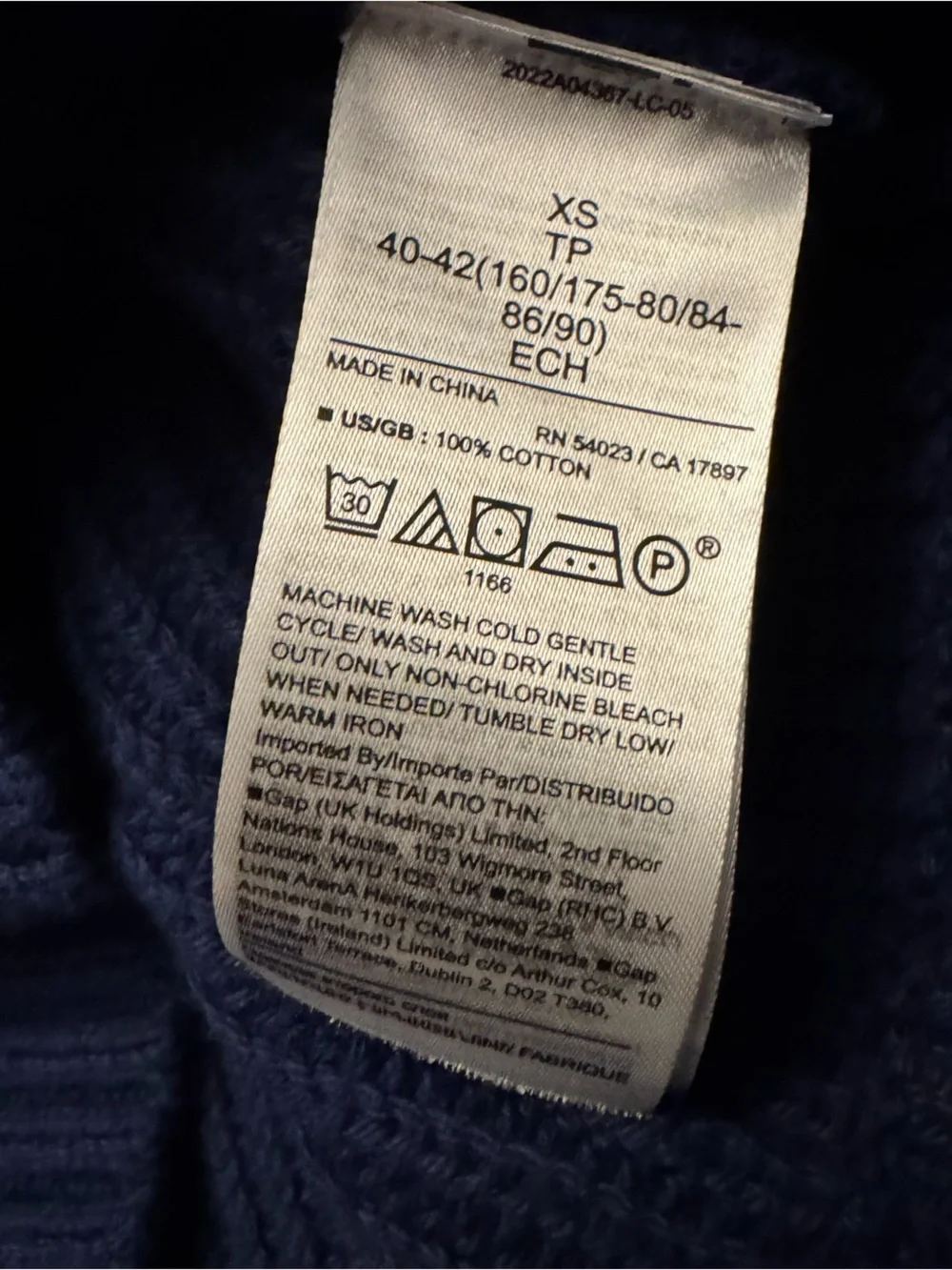 Banana Republic Navy Women’s 100% Organic Cotton Sweater Tank Top Knit Size XS
